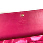 LOUIS VUITTON M90022 Monogram Ikat Flower Portefeuille Sarah Long Wallet Flap Floral Long Wallet Enamel Unisex Rose Indien Pink