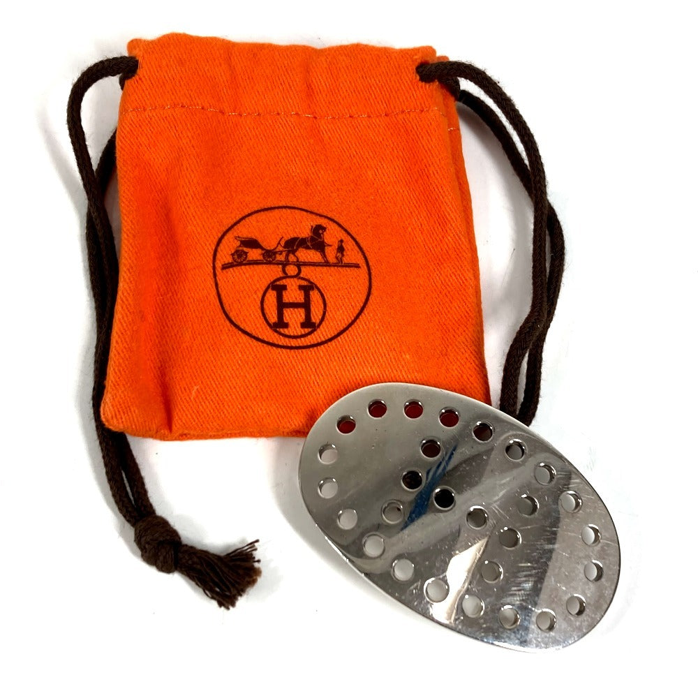 HERMES エブリン パンチングロゴ バックルのみ バッグル バックルベルト アクセサリー ベルト メタル ユニセックス シルバー