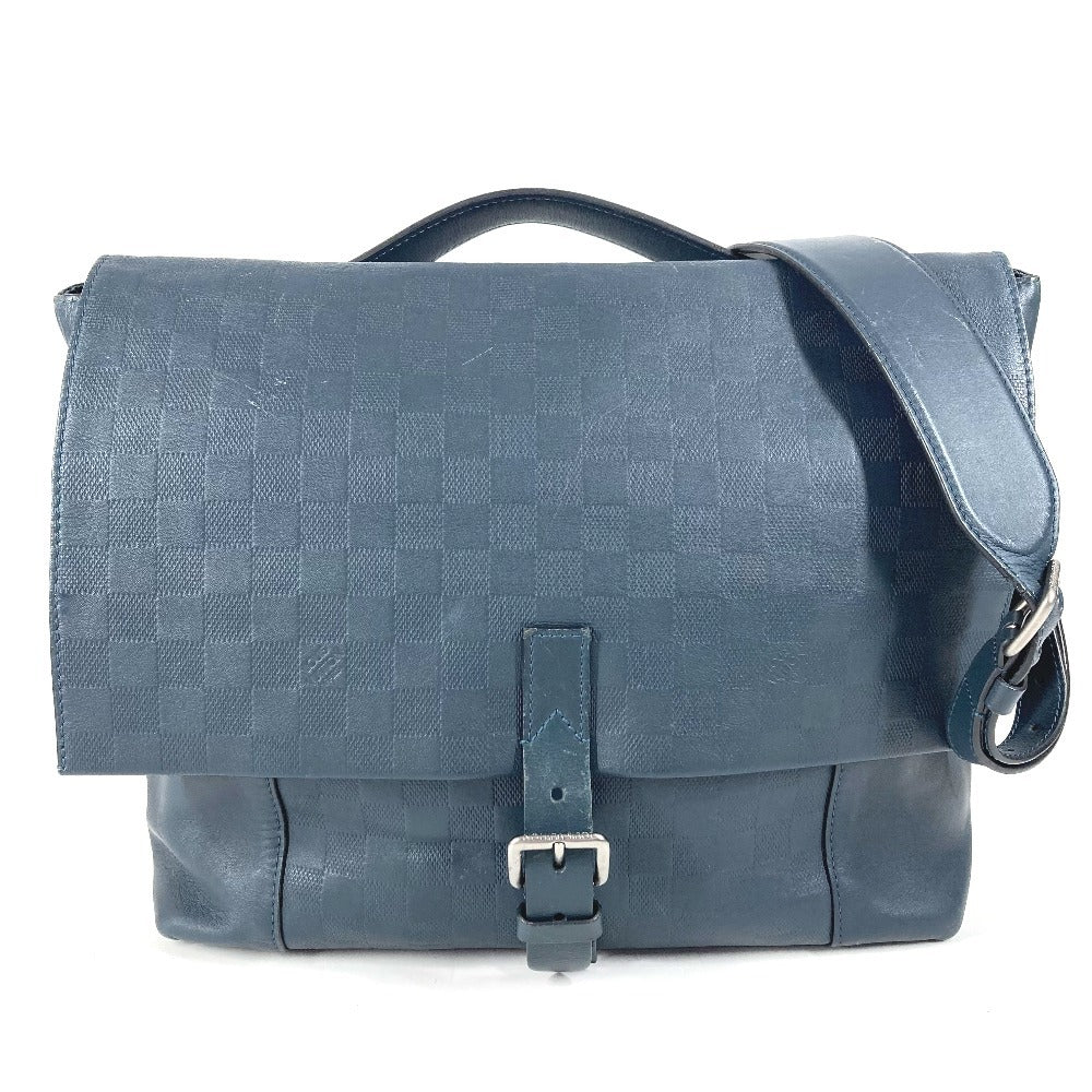 LOUIS VUITTON N41483 ダミエアンフィニ ロフト トートバッグ 2WAYバッグ ハンドバッグ 斜め掛け ショルダーバッグ ダミエアンフィニレザー ユニセックス コスモス ネイビー