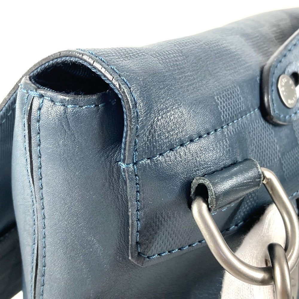 LOUIS VUITTON N41483 ダミエアンフィニ ロフト トートバッグ 2WAYバッグ ハンドバッグ 斜め掛け ショルダーバッグ ダミエアンフィニレザー ユニセックス コスモス ネイビー