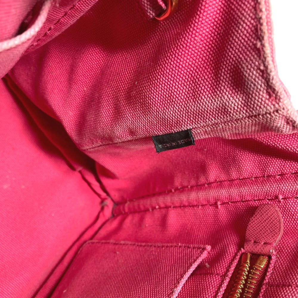 PRADA Logo Canapa MINI Mini Bag Crossbody Tote Handbag Shoulder Bag Canvas Unisex Pink