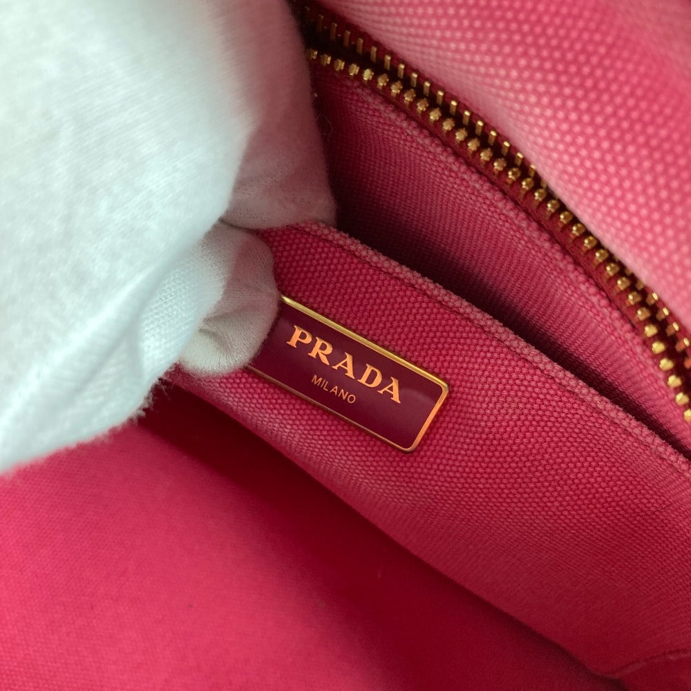PRADA Logo Canapa MINI Mini Bag Crossbody Tote Handbag Shoulder Bag Canvas Unisex Pink
