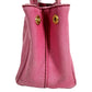 PRADA Logo Canapa MINI Mini Bag Crossbody Tote Handbag Shoulder Bag Canvas Unisex Pink