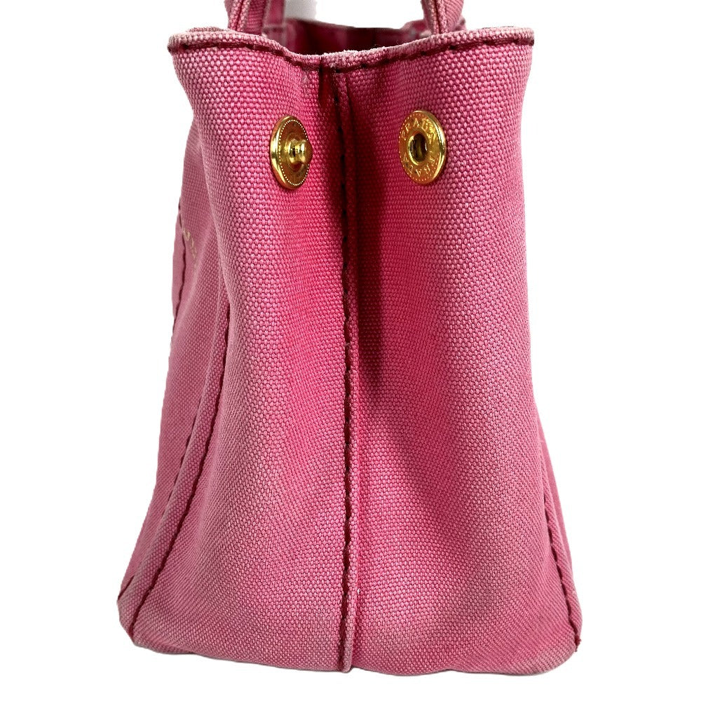 PRADA Logo Canapa MINI Mini Bag Crossbody Tote Handbag Shoulder Bag Canvas Unisex Pink