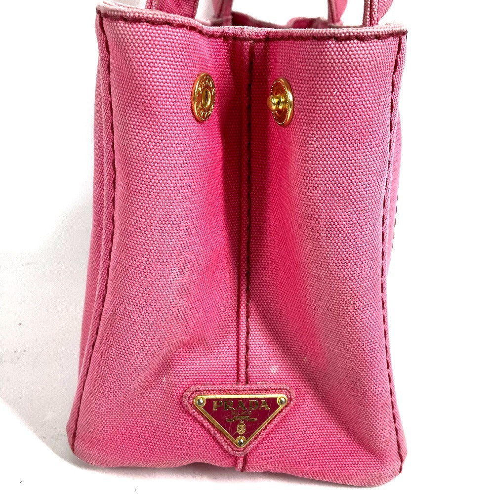 PRADA Logo Canapa MINI Mini Bag Crossbody Tote Handbag Shoulder Bag Canvas Unisex Pink