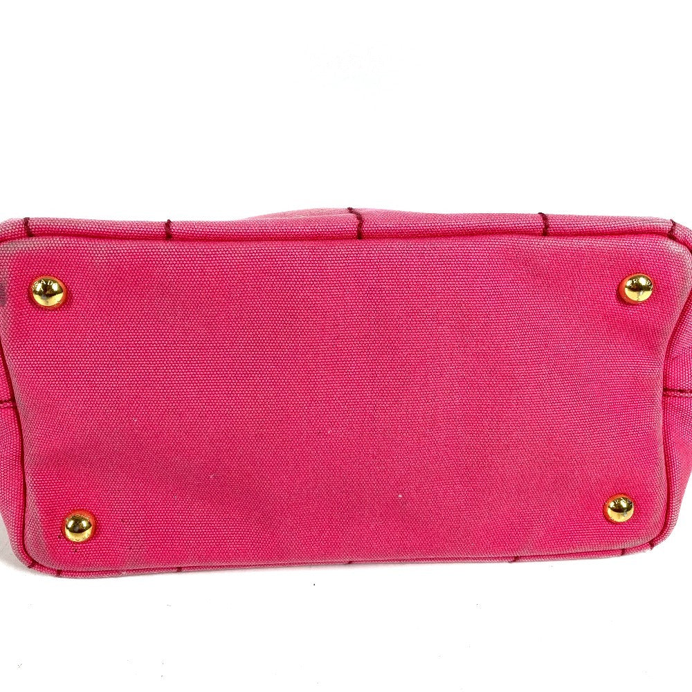 PRADA Logo Canapa MINI Mini Bag Crossbody Tote Handbag Shoulder Bag Canvas Unisex Pink