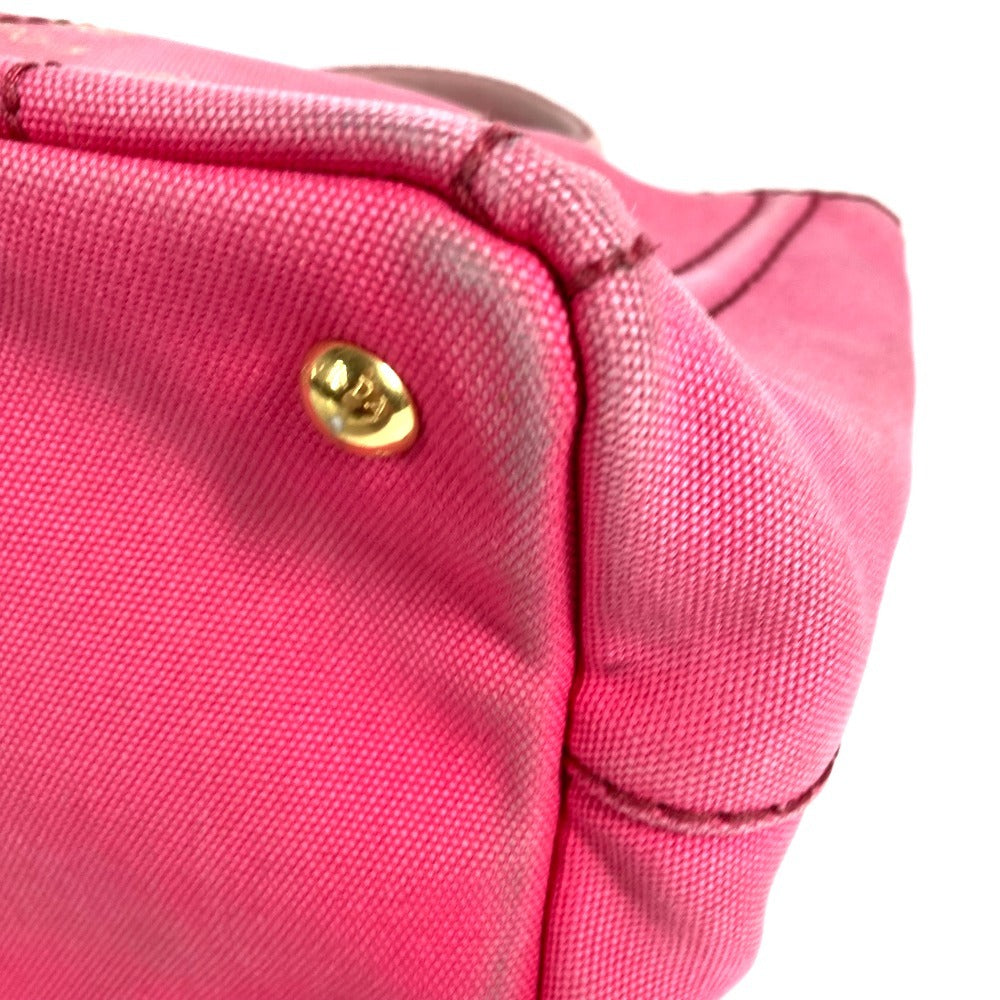 PRADA Logo Canapa MINI Mini Bag Crossbody Tote Handbag Shoulder Bag Canvas Unisex Pink