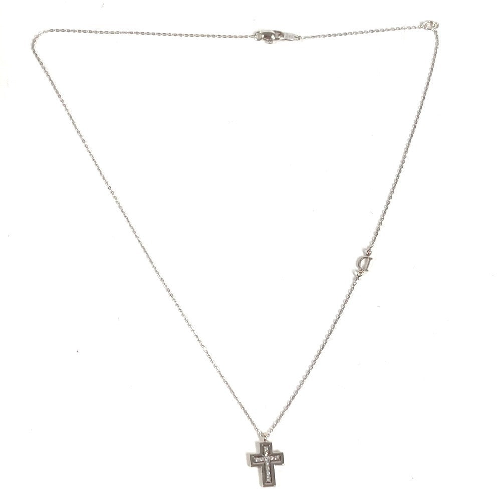 Damiani K18 金 18K ベルエポック ネックレス XXS ダイヤモンド ダイヤ アクセサリー チェーン ネックレス WG750 ユニセックス シルバー