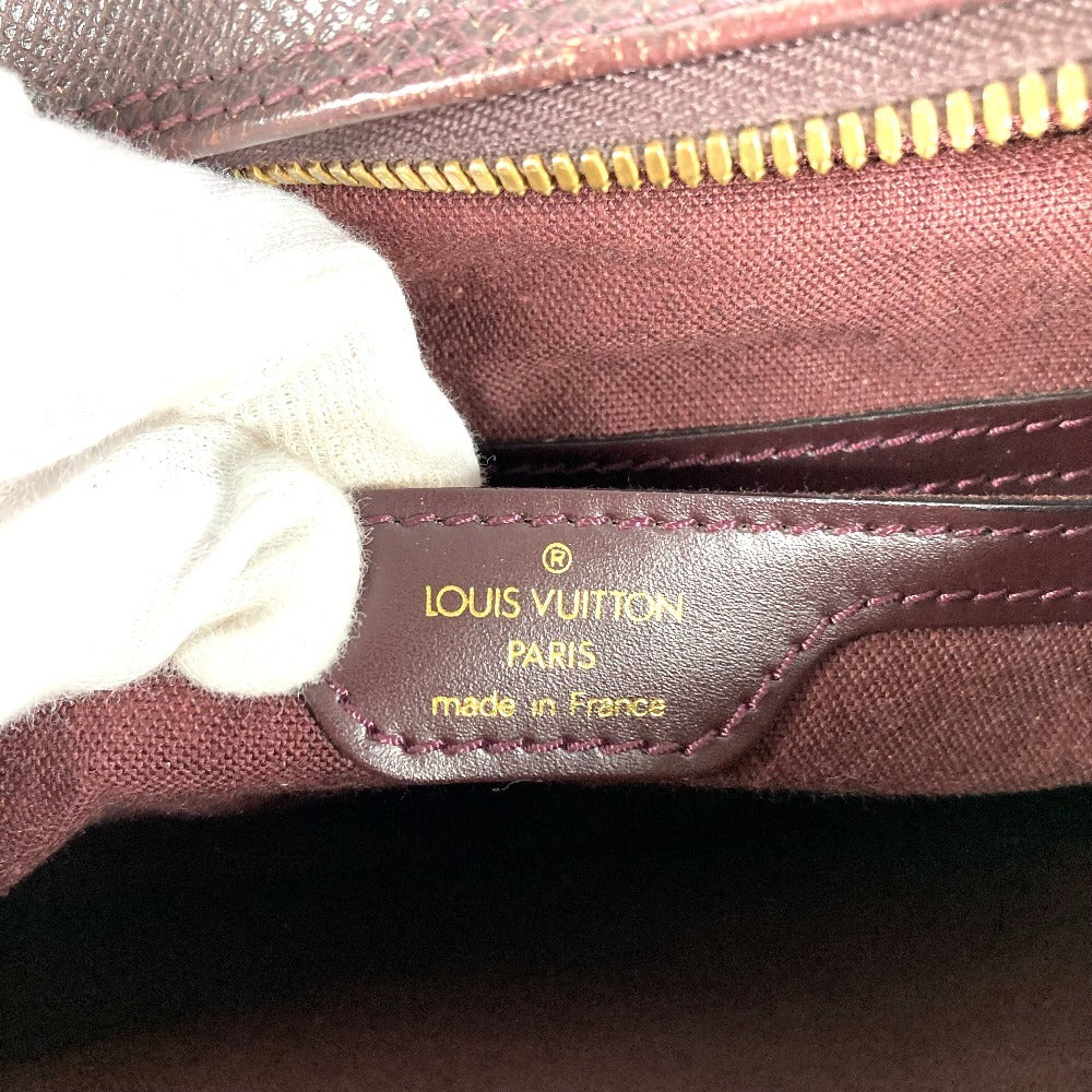 LOUIS VUITTON M30156 Taiga Reporter PM Reporter PM Bag Crossbody Double Zipper Shoulder Bag Taiga Leather Unisex Acajou Purple