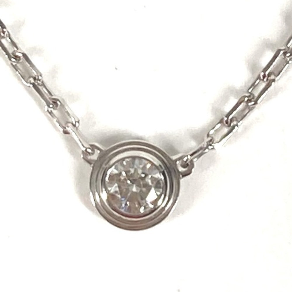 CARTIER K18 Gold 18K Damour Necklace XS Damour Necklace XS Accessory Chain Necklace Au750 Unisex Silver