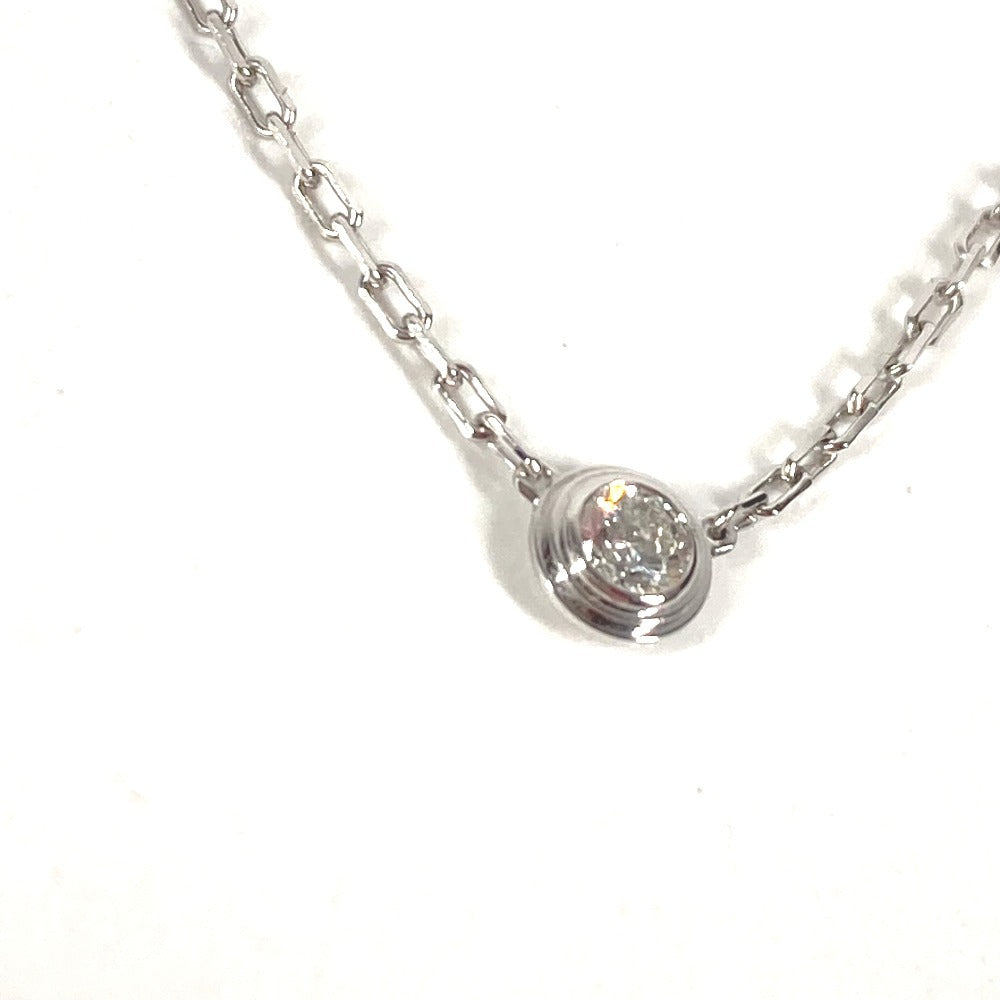 CARTIER K18 Gold 18K Damour Necklace XS Damour Necklace XS Accessory Chain Necklace Au750 Unisex Silver