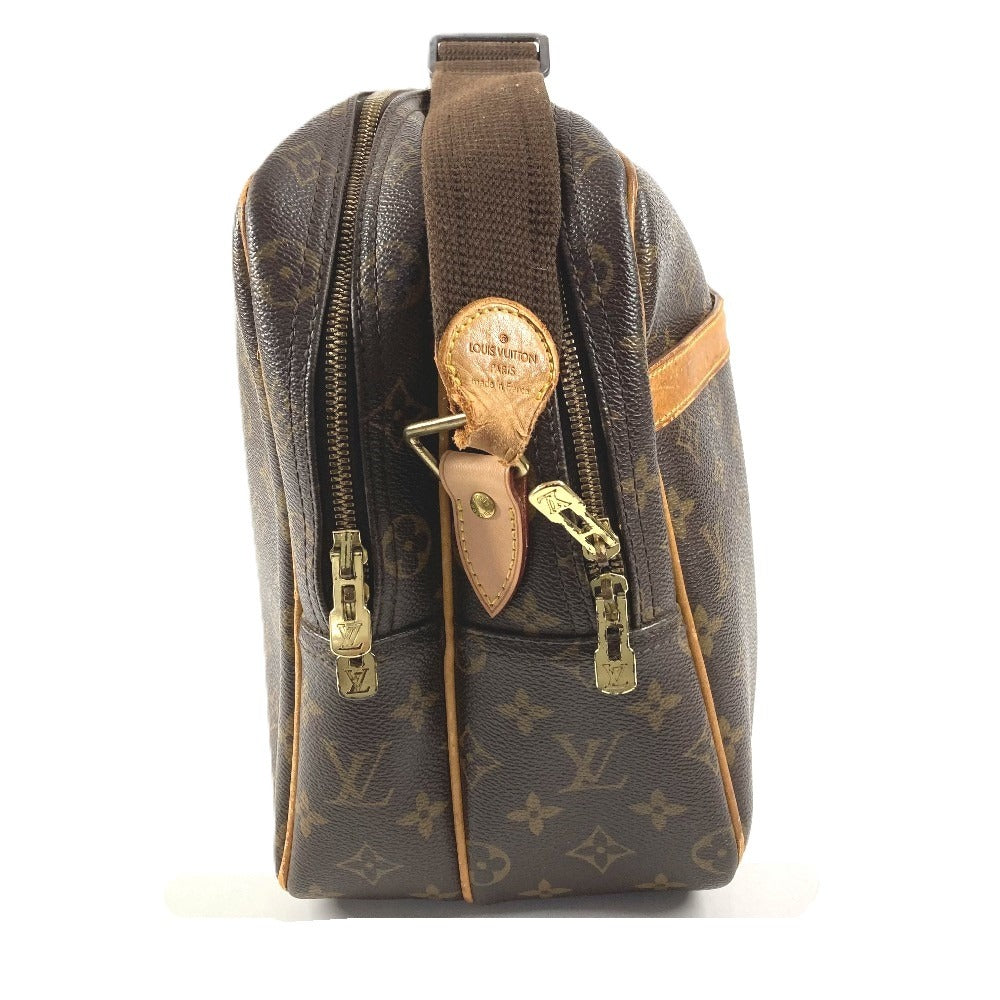 LOUIS VUITTON M45252 Monogram Reporter GM Bag, Crossbody Pochette Shoulder Bag, Monogram Canvas, Unisex, Brown