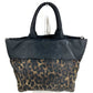 PRADA Logo Leopard Pattern Bag Shoulder Bag Tote Bag Shoulder Bag Nylon Unisex Black