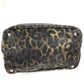 PRADA Logo Leopard Pattern Bag Shoulder Bag Tote Bag Shoulder Bag Nylon Unisex Black