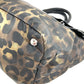 PRADA Logo Leopard Pattern Bag Shoulder Bag Tote Bag Shoulder Bag Nylon Unisex Black