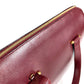 CARTIER Must-Line Logo 2-Way Bag Tote Bag Handbag Business Bag Leather Unisex Wine Red