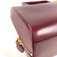 CARTIER Must-Line Logo 2-Way Bag Tote Bag Handbag Business Bag Leather Unisex Wine Red