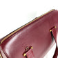 CARTIER Must-Line Logo 2-Way Bag Tote Bag Handbag Business Bag Leather Unisex Wine Red