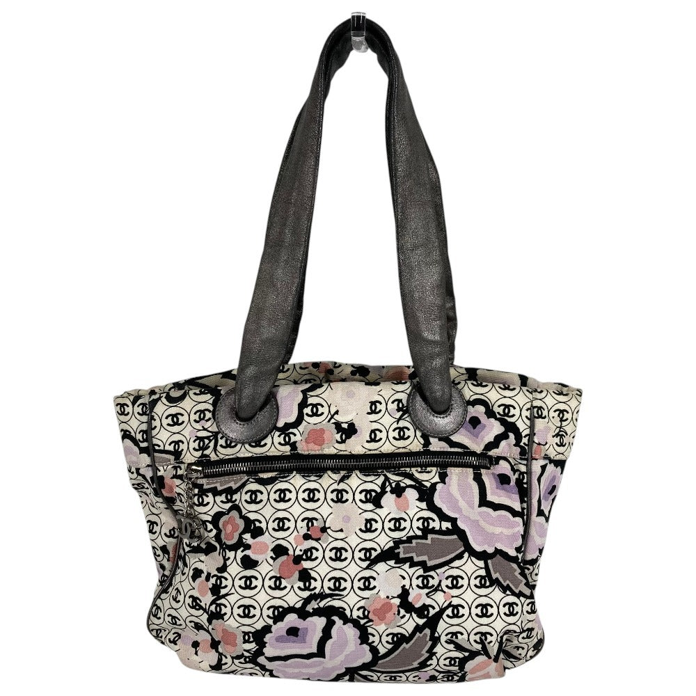 CHANEL Vintage Logo CC Coco Mark All-Over Print Bag Shoulder Tote Bag Shoulder Bag Leather/Canvas Unisex Multi-color