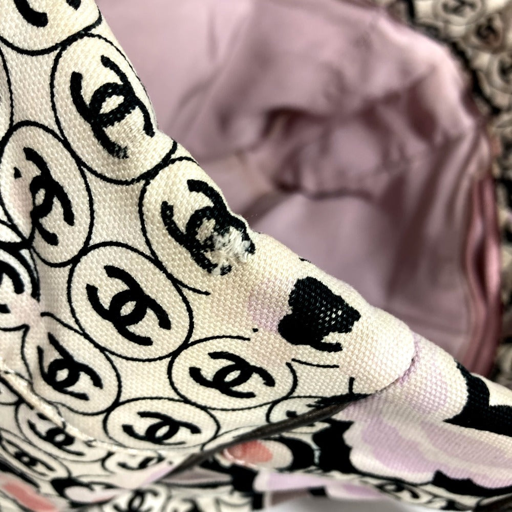 CHANEL Vintage Logo CC Coco Mark All-Over Print Bag Shoulder Tote Bag Shoulder Bag Leather/Canvas Unisex Multi-color