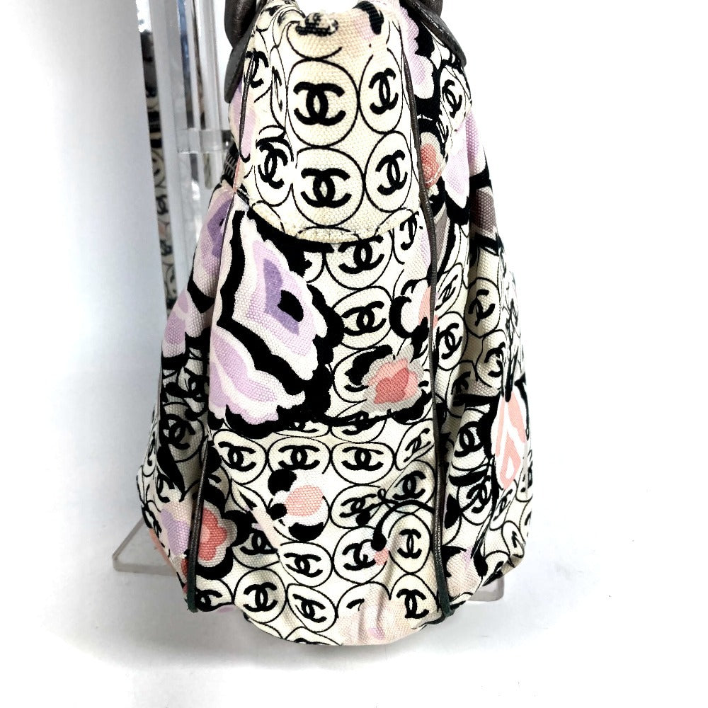 CHANEL Vintage Logo CC Coco Mark All-Over Print Bag Shoulder Tote Bag Shoulder Bag Leather/Canvas Unisex Multi-color