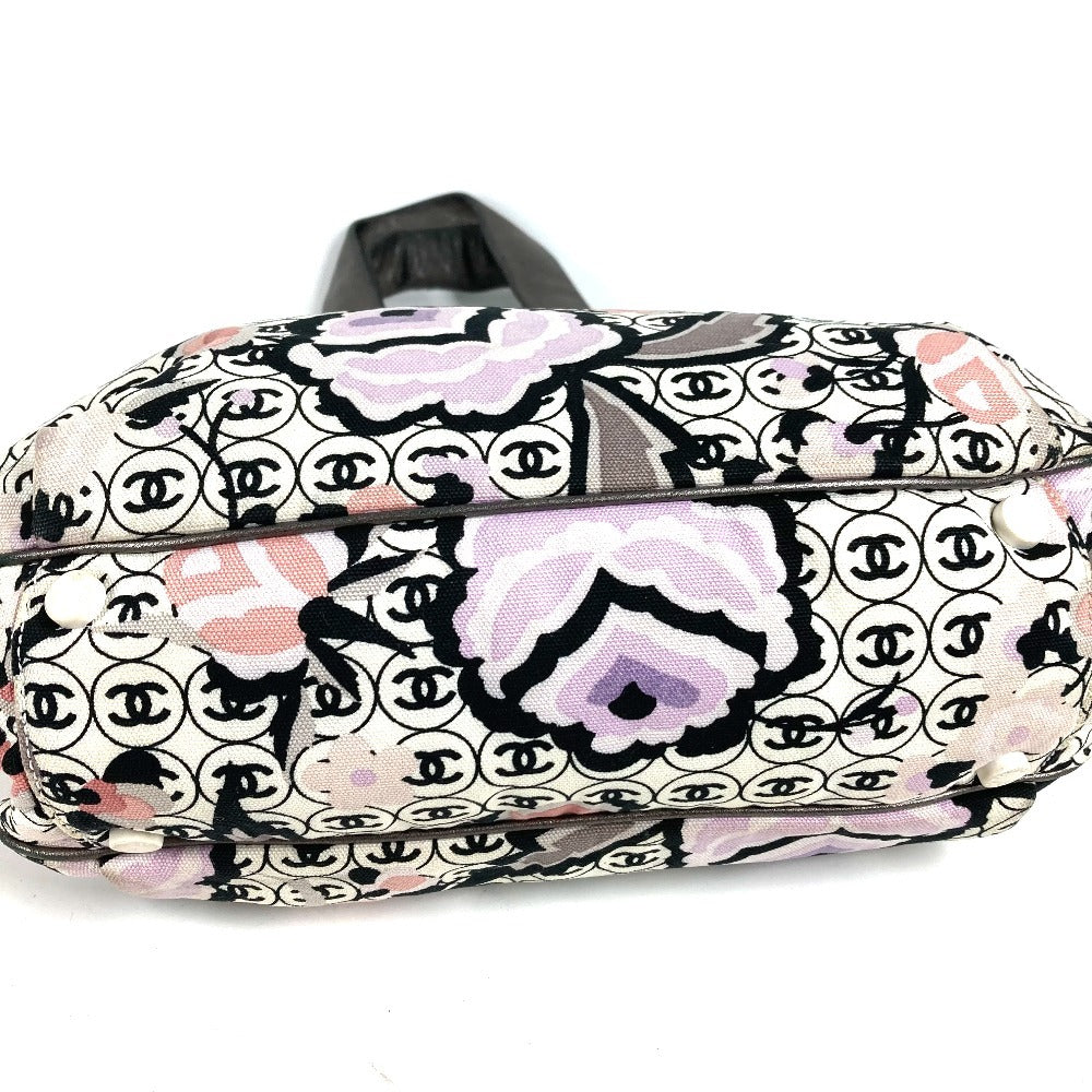 CHANEL Vintage Logo CC Coco Mark All-Over Print Bag Shoulder Tote Bag Shoulder Bag Leather/Canvas Unisex Multi-color