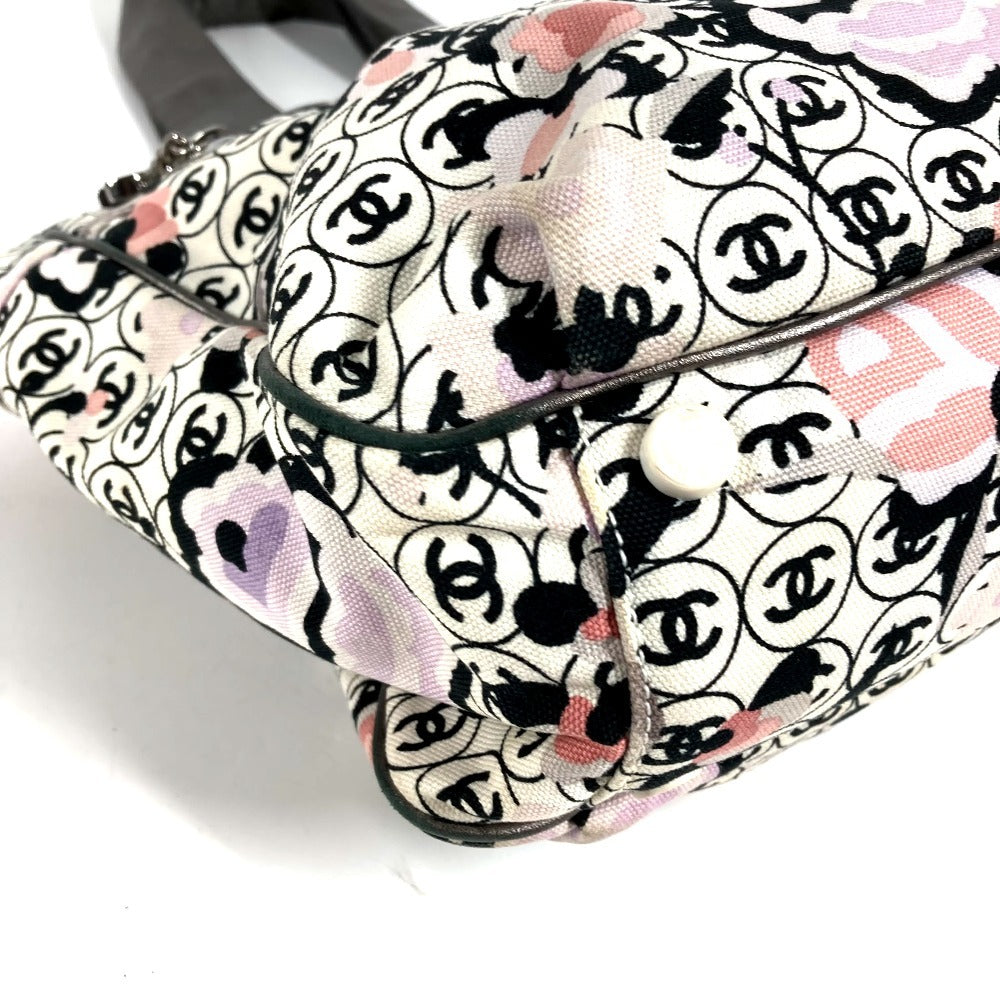 CHANEL Vintage Logo CC Coco Mark All-Over Print Bag Shoulder Tote Bag Shoulder Bag Leather/Canvas Unisex Multi-color