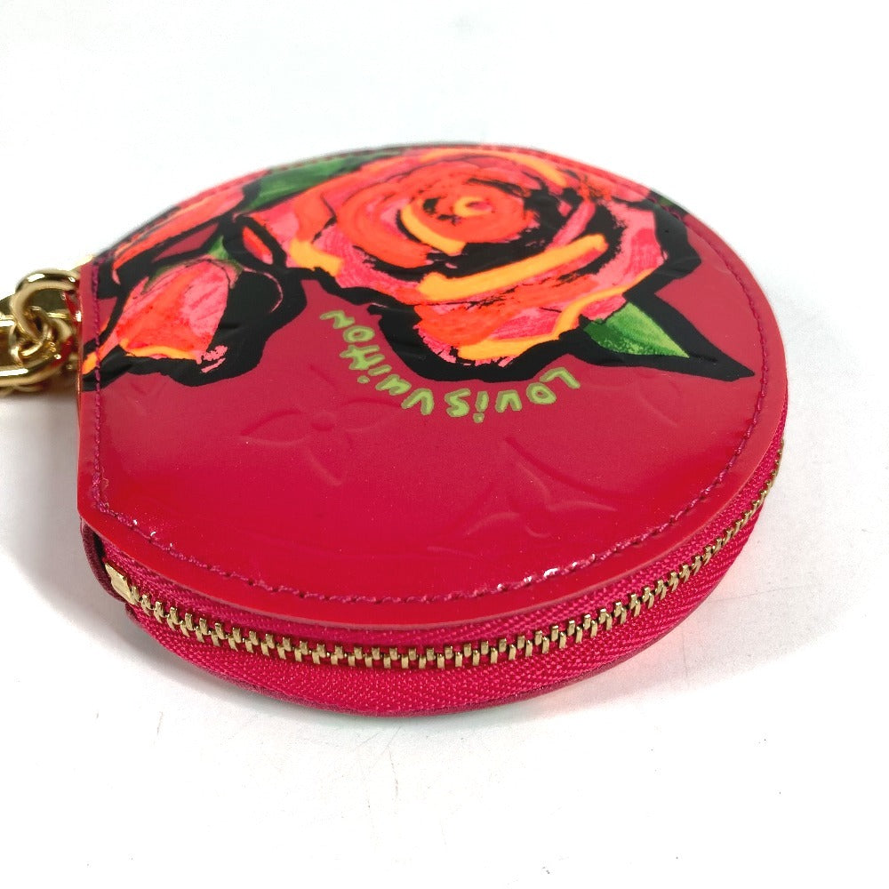 LOUIS VUITTON M93690 Monogram Vernis Rose Portemonnaie Chapeau Stephen Sprouse Wallet Coin Purse Coin Case Monogram Vernis Canvas Ladies Pink
