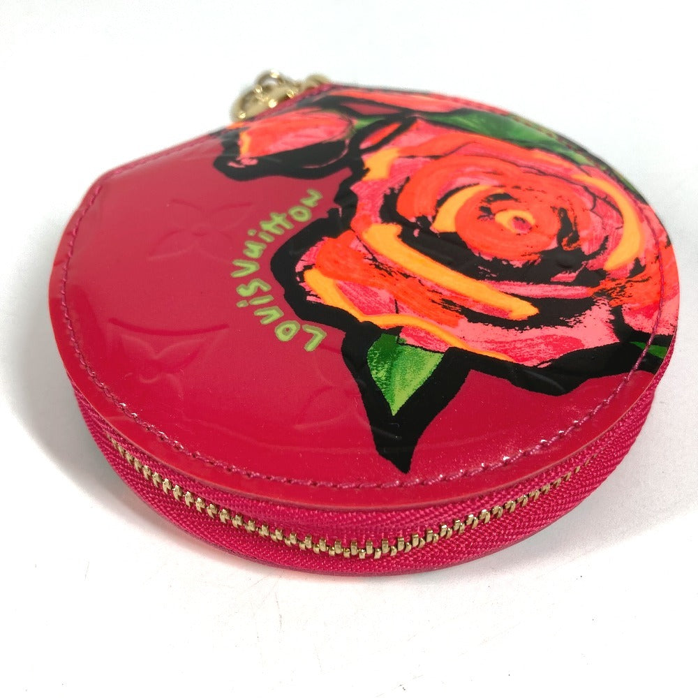 LOUIS VUITTON M93690 Monogram Vernis Rose Portemonnaie Chapeau Stephen Sprouse Wallet Coin Purse Coin Case Monogram Vernis Canvas Ladies Pink