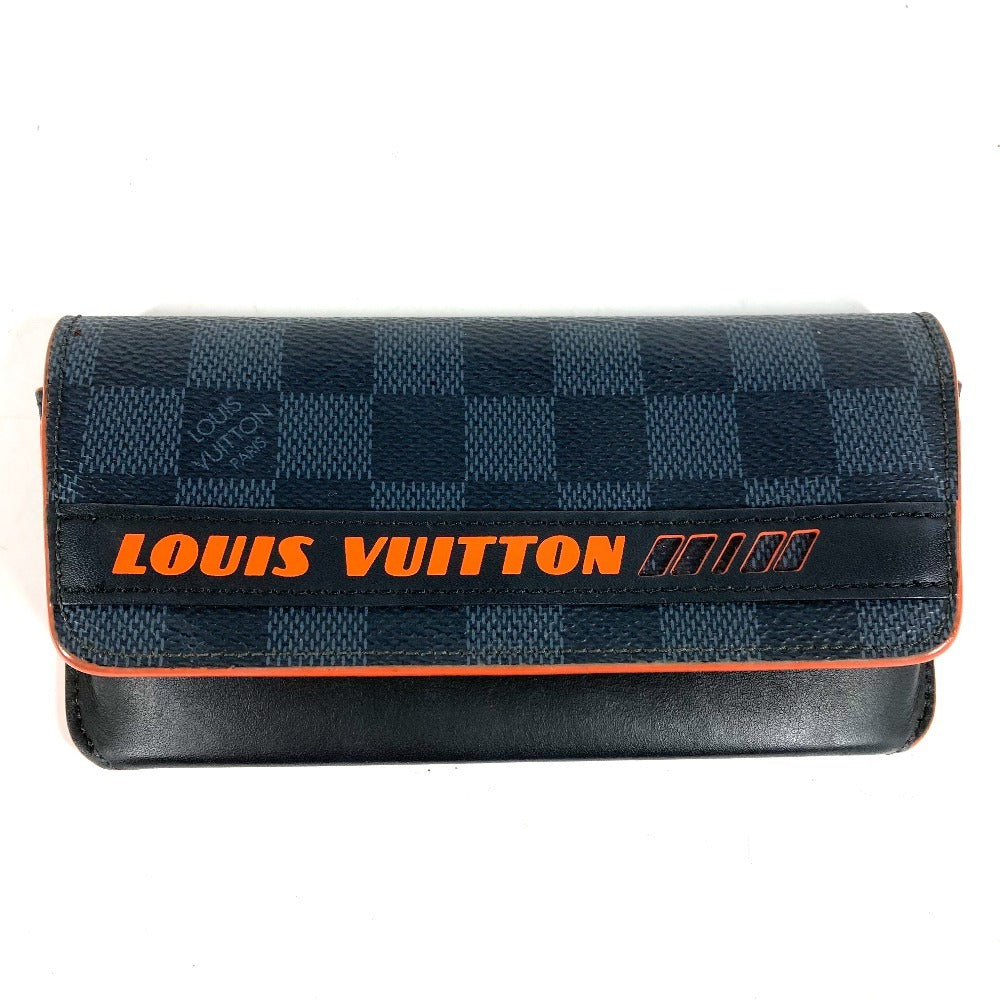 LOUIS VUITTON GI0380 ダミエコバルト エテュイリュネット ウディ アイウェア 眼鏡 メガネケース サングラスケース ポーチ ポーチ ダミエコバルトキャンバス ユニセックス ネイビー