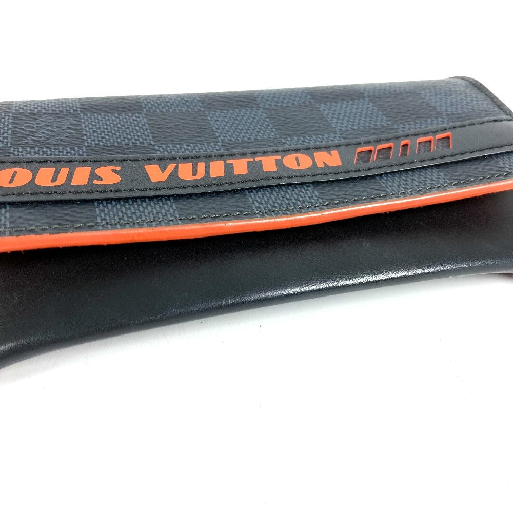 LOUIS VUITTON GI0380 ダミエコバルト エテュイリュネット ウディ アイウェア 眼鏡 メガネケース サングラスケース ポーチ ポーチ ダミエコバルトキャンバス ユニセックス ネイビー