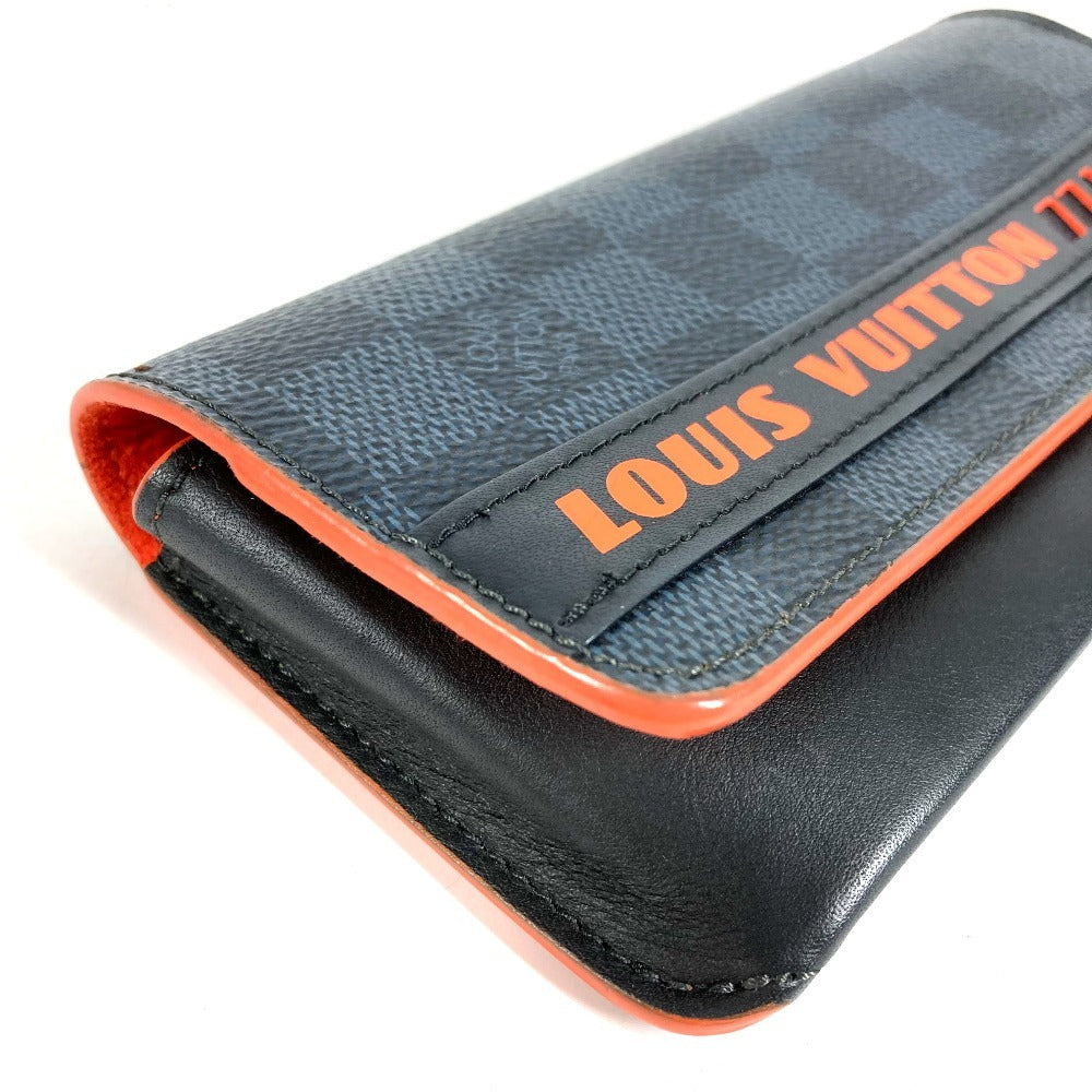 LOUIS VUITTON GI0380 ダミエコバルト エテュイリュネット ウディ アイウェア 眼鏡 メガネケース サングラスケース ポーチ ポーチ ダミエコバルトキャンバス ユニセックス ネイビー