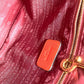 LOEWE Logo Heritage Shoulder Tote Bag Leather Unisex Orange-Red