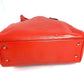 LOEWE Logo Heritage Shoulder Tote Bag Leather Unisex Orange-Red