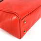 LOEWE Logo Heritage Shoulder Tote Bag Leather Unisex Orange-Red
