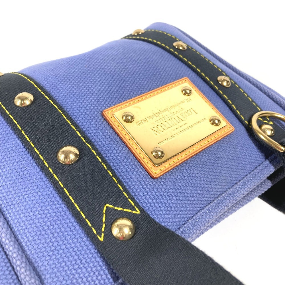 LOUIS VUITTON M40090 アンティグア カバPM カバ PM カバン トートバッグ ハンドバッグ キャンバス ユニセックス ブルー