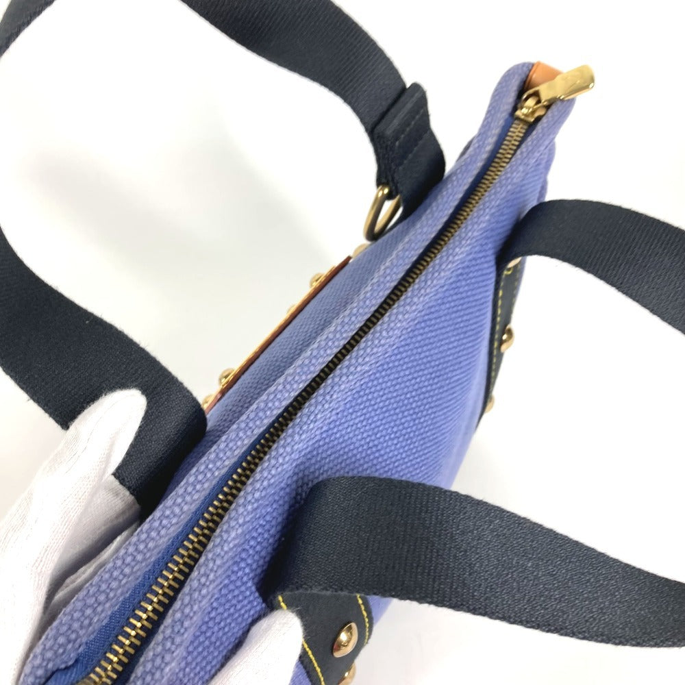 LOUIS VUITTON M40090 アンティグア カバPM カバ PM カバン トートバッグ ハンドバッグ キャンバス ユニセックス ブルー