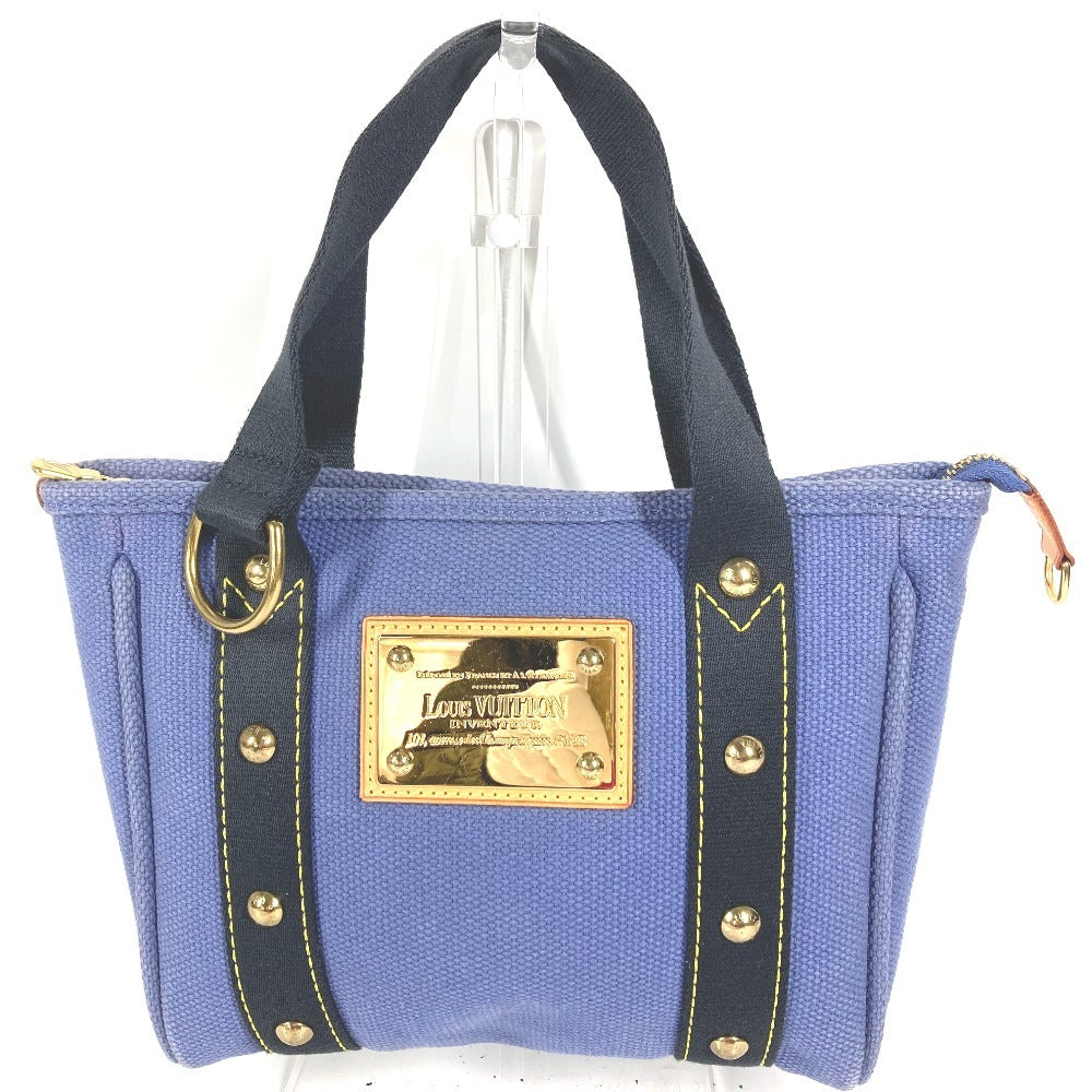LOUIS VUITTON M40090 アンティグア カバPM カバ PM カバン トートバッグ ハンドバッグ キャンバス ユニセックス ブルー