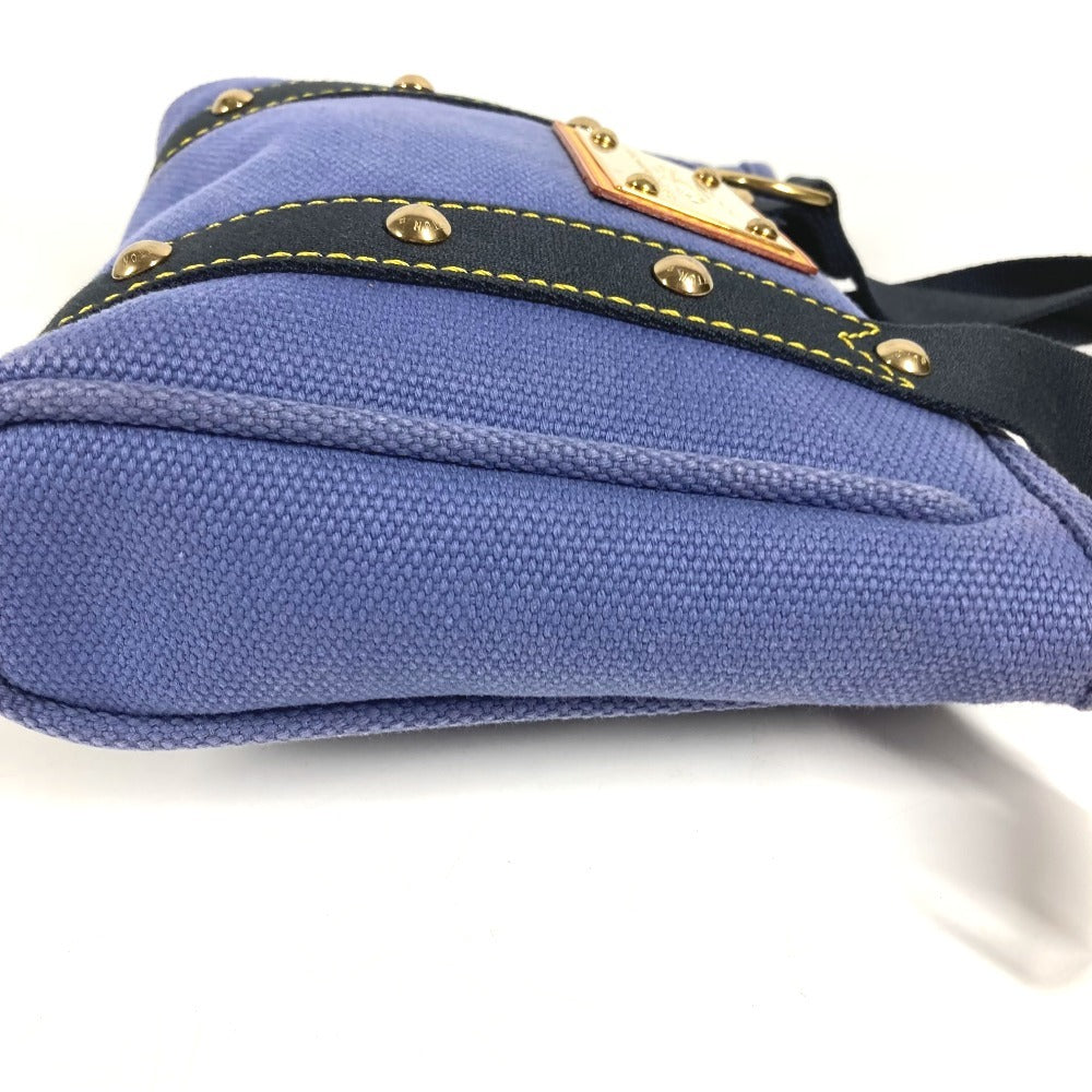 LOUIS VUITTON M40090 アンティグア カバPM カバ PM カバン トートバッグ ハンドバッグ キャンバス ユニセックス ブルー