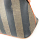 FENDI Vintage Pecan Logo Bag Handbag Tote Bag PVC/Leather Women's Khaki