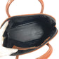 FENDI Vintage Pecan Logo Bag Handbag Tote Bag PVC/Leather Women's Khaki
