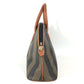 FENDI Vintage Pecan Logo Bag Handbag Tote Bag PVC/Leather Women's Khaki