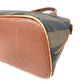 FENDI Vintage Pecan Logo Bag Handbag Tote Bag PVC/Leather Women's Khaki