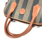 FENDI Vintage Pecan Logo Bag Handbag Tote Bag PVC/Leather Women's Khaki