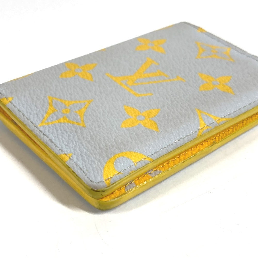LOUIS VUITTON M14769 Monogram Organizer de Poche Bi-fold Pass Case, Business Card Holder, Card Case, Leather, Unisex, Gray