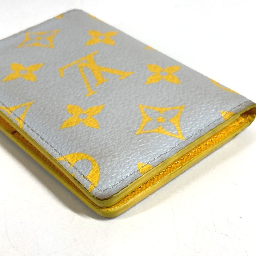 LOUIS VUITTON M14769 Monogram Organizer de Poche Bi-fold Pass Case, Business Card Holder, Card Case, Leather, Unisex, Gray