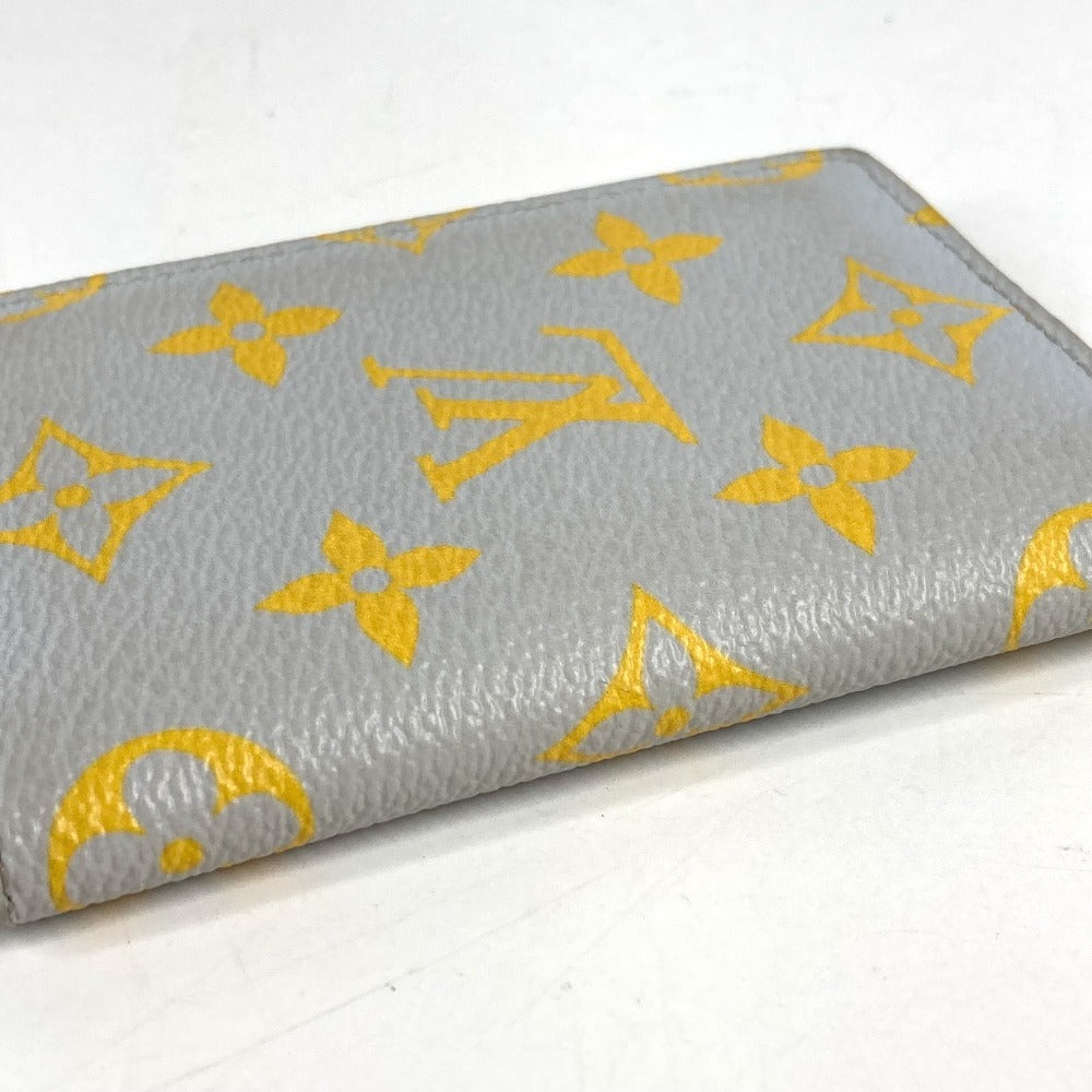 LOUIS VUITTON M14769 Monogram Organizer de Poche Bi-fold Pass Case, Business Card Holder, Card Case, Leather, Unisex, Gray