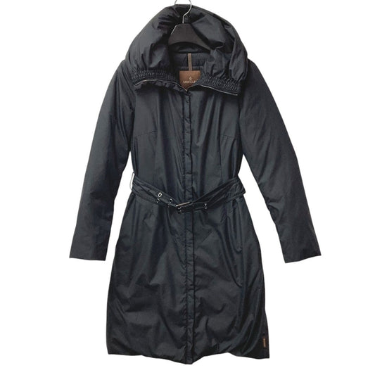 MONCLER クラス1 CLASSE 1 ロゴ ベルト付き ロング アパレル 長袖 アパレル アウター ダウンコート ポリエステル レディース ブラック