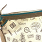 LOEWE 160th Anniversary Logo Crossbody Bag Pochette All-over Print Shoulder Bag Leather/Canvas Unisex Beige
