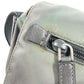 PRADA BT0953 Triangle Logo Flap Crossbody Messenger Bag Shoulder Bag Leather/Nylon Unisex Gray